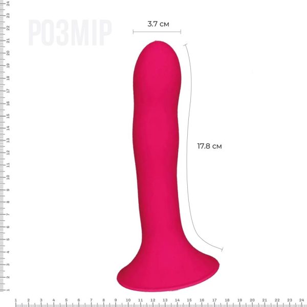Дилдо с присоской Adrien Lastic Hitsens 4 отлично для страпона, диаметр 3,7см, длина 17,8см