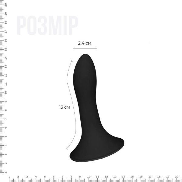 Дилдо с присоской Adrien Lastic Hitsens 5 отлично для страпона, диаметр 2,4см, длина 13см