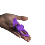 Эрекционное виброкольцо Adrien Lastic Lingus MAX с язычком для стимуляции клитора