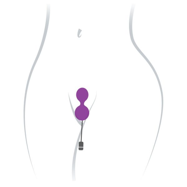 Вагинальные шарики с вибрацией Adrien Lastic Kegel Vibe диаметр 3,7см