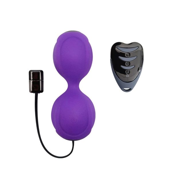 Вагинальные шарики с вибрацией Adrien Lastic Kegel Vibe диаметр 3,7см