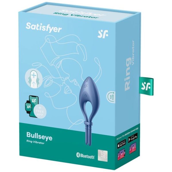 Эрекционное смарт-виброкольцо лассо с регулировкой размера Satisfyer Bullseye