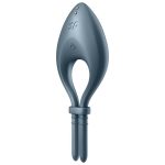 Эрекционное смарт-виброкольцо лассо с регулировкой размера Satisfyer Bullseye Dark