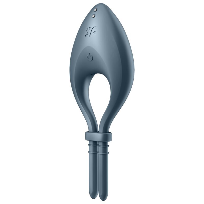 Ерекційне смарт-віброкільце ласо з регулюванням розміру Satisfyer Bullseye Dark