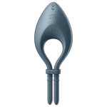 Эрекционное смарт-виброкольцо лассо с регулировкой размера Satisfyer Bullseye Dark
