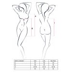 Сорочка бебі-дол Passion BERYL CHEMISE XXL/ трусики, напівпрозора, стрічка під груди