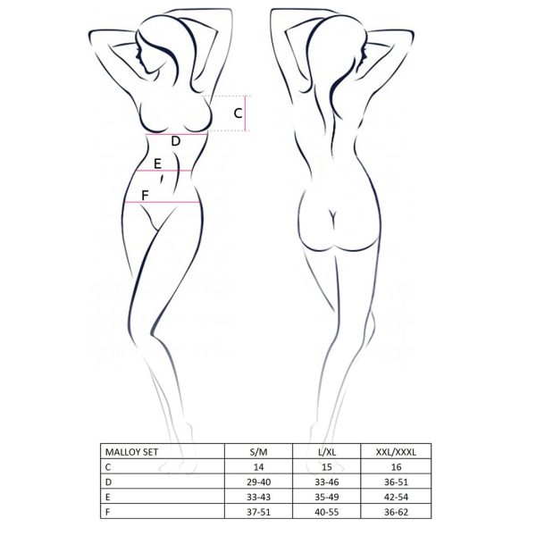 Костюм зайчика Passion MALLOY SET XXL/ трусики, топік і вушка