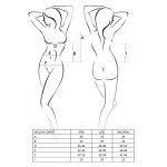 Корсет з пажами Passion HELLEN CORSET трусики, напівпрозорий