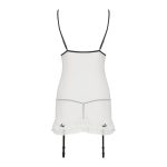 Сорочка прозора з пажами Passion ORIHIME CHEMISE , трусики, стрепи