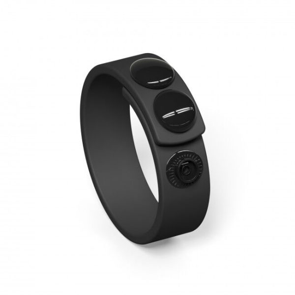 Регулируемое эрекционное кольцо на кнопках Love To Love HERO RING - ONYX