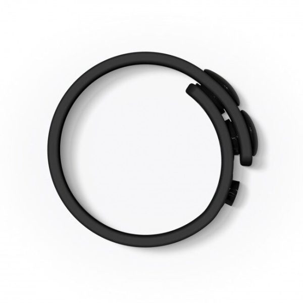 Регулируемое эрекционное кольцо на кнопках Love To Love HERO RING - ONYX