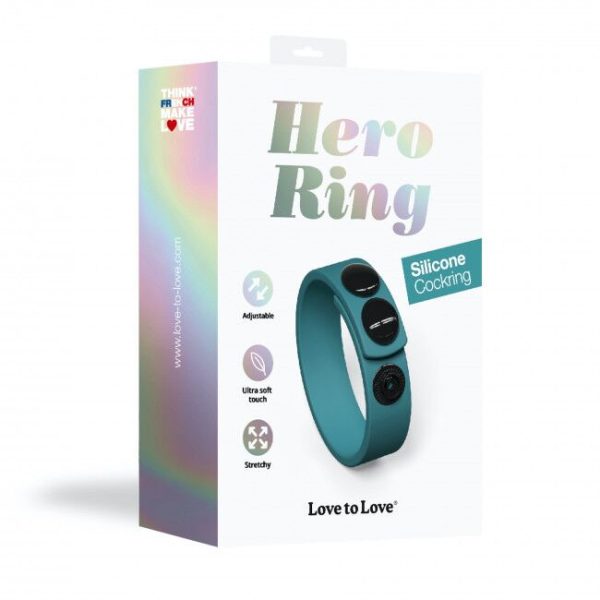 Регулируемое эрекционное кольцо на кнопках Love To Love HERO RING - ME
