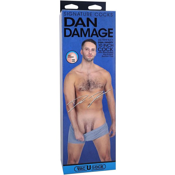 Фаллоимитатор Doc Johnson Signature Cocks Dan Damage 10 inch UltraSkyn