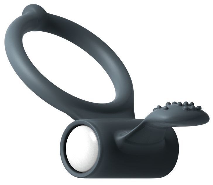 Ерекційне кільце Dorcel Power Clit V2 з вібрацією та язичком з щіточкою