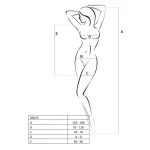Бодістокінг Passion BS025 сукня-сітка, спущене плече, довгий рукав