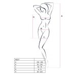 Бодістокінг Passion BS027 сукня-сітка на бретелях, дуже відверта