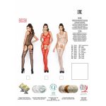 Бодістокінг Passion BS038 комбінезон, імітація панчіх і пояса