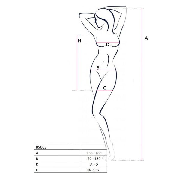 Бодистокинг Passion BS063 платье-сетка халтер