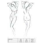 Комплект белья Passion Exclusive MAGALI SET OpenBra XXL/ стрепы, лиф, трусики и пояс
