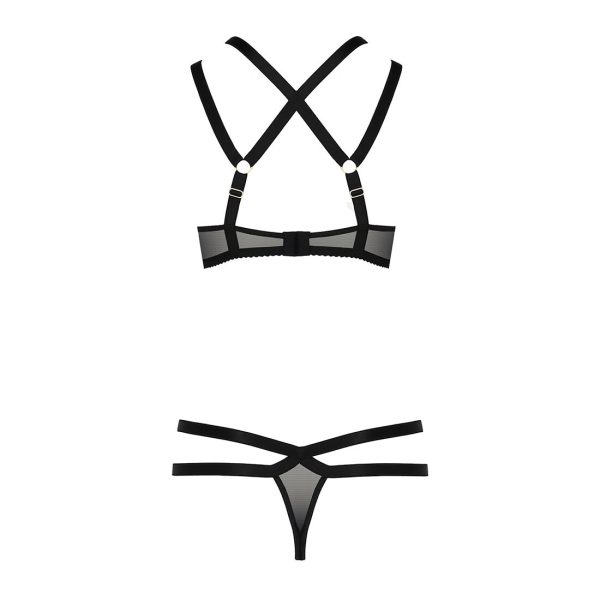 Комплект белья Passion Exclusive HAGAR SET стрепы, трусики и лиф