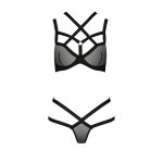 Комплект белья Passion Exclusive HAGAR SET XXL/ стрэпы, трусики и лиф