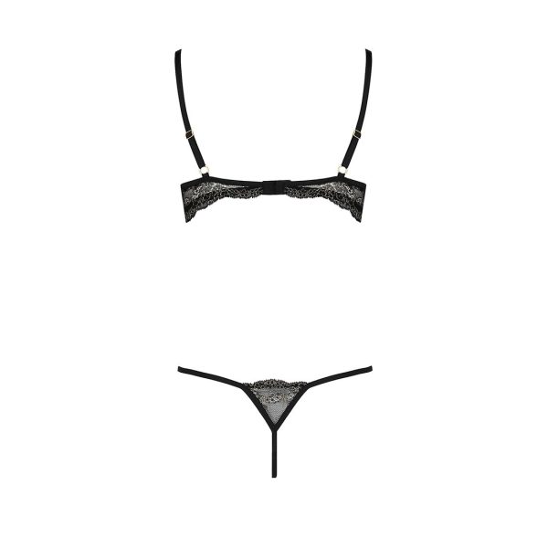 Комплект білизни Passion Exclusive VALERY SET OpenBra XXL стрепи, трусики, відкритий ліф