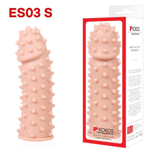 Насадка на член Kokos Extreme Sleeve ES.03 розмір потовщувальна, стимулюючий рельєф