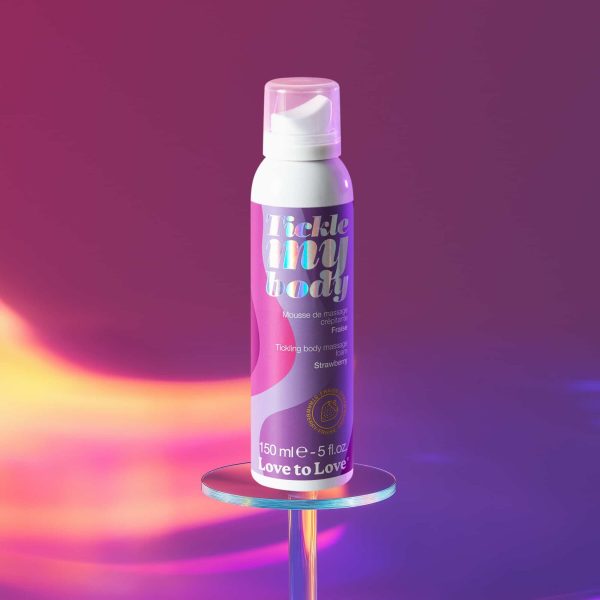Массажная пена Love To Love TICKLE MY BODY Strawberry (150 мл) увлажняющая