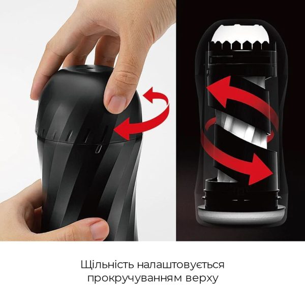 Мастурбатор Tenga Air-Tech Twist Tickle с изменяемой тугостью обхвата, эффект глубокого минета