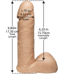 Фаллоимитатор Doc Johnson Vac-U-Lock - 6 Inch ULTRASKYN Cock диаметр 4,3см