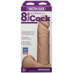 Фалоімітатор Doc Johnson Vac-U-Lock - 8 Inch ULTRASKYN Cock діаметр 5,1 см
