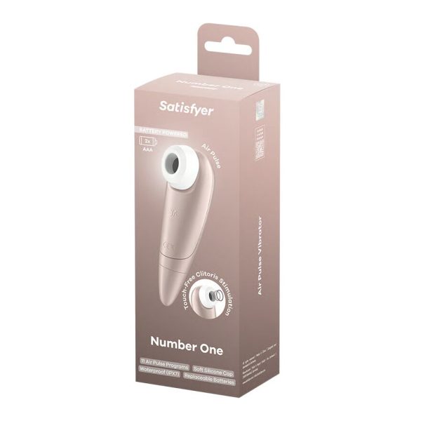 Вакуумный клиторальный стимулятор Satisfyer Number One, на батарейках