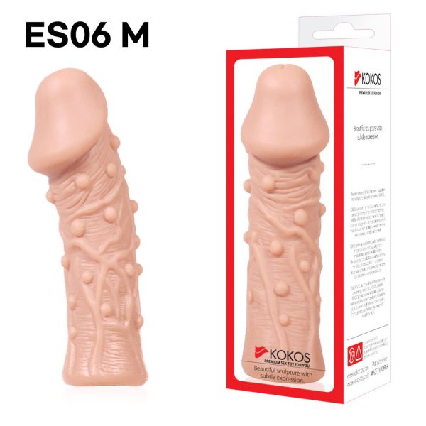 Насадка на член Kokos Extreme Sleeve ES.06 розмір потовщувальна, стимулювальний рельєф
