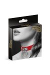 Чокер з кільцем для повідця Bijoux Pour Toi - FETISH екошкіра