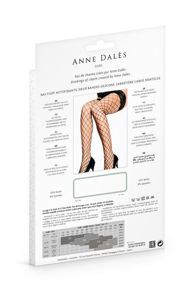 Чулки в крупную сетку Anne De Ales ERICA