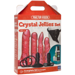 Набор для страпона Doc Johnson Vac-U-Lock Crystal Jellies Set, диаметр 3,8см, 2×4,5см, 5,1см