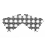 Маска на лицо Bijoux Indiscrets - Erika Mask, виниловая, клеевое крепление, без завязок