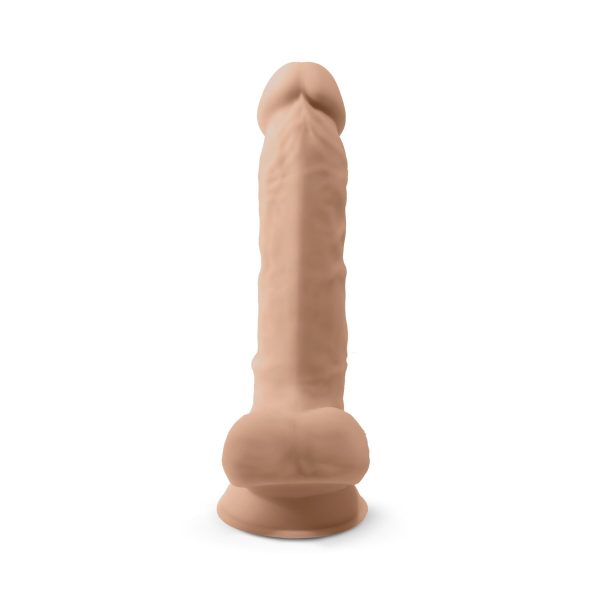 Фаллоимитатор SilexD Tomas Flesh (MODEL 1 size 9in), двухслойный, силикон+Silexpan, диаметр 4,9см