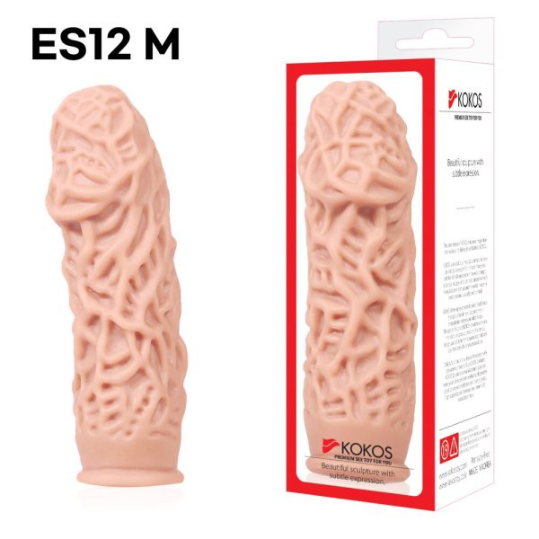 Насадка на член Kokos Extreme Sleeve ES.12 розмір потовщувальна, стимулюючий рельєф