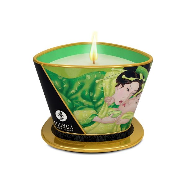 Масажна свічка Shunga Massage Candle – Exotic Tea (170 мл) з афродизіаками