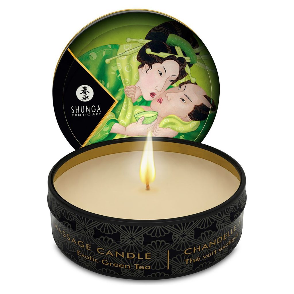 Масажна свічка Shunga Mini Massage Candle – Exotic Tea (30 мл) з афродизіаками