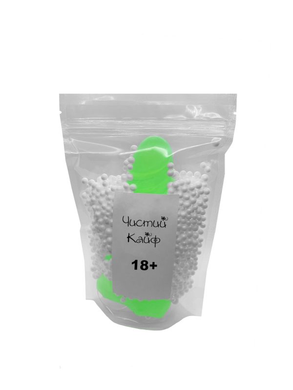 Мило у формі пеніса Чистий Кайф Green size крафтове мило-член, натуральне
