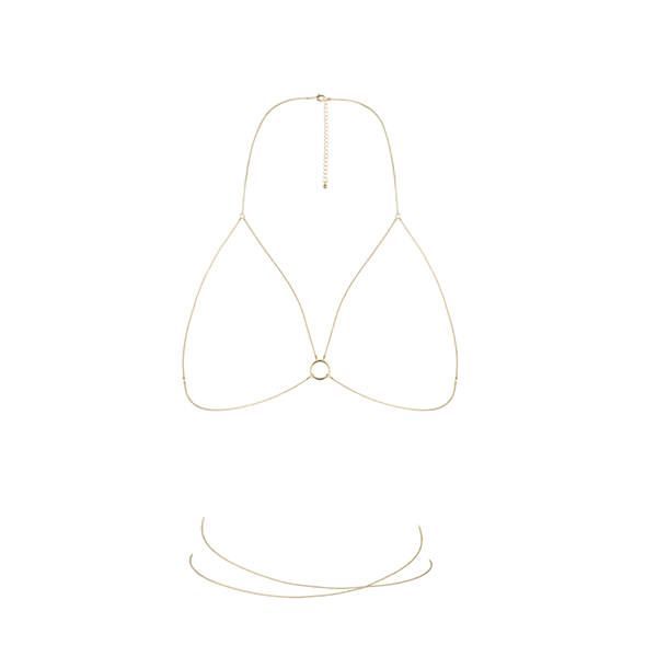 Ланцюжок портупея Bijoux Indiscrets Magnifique Bra Chain - прикраса на тіло