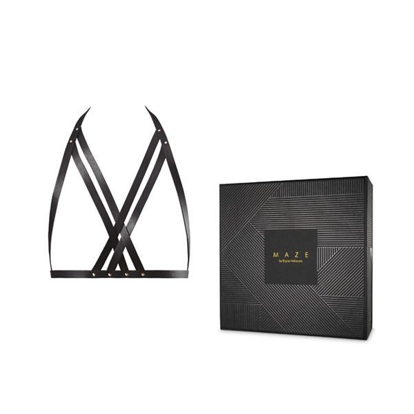 Портупея Bijoux Indiscrets MAZE — Halter Bra Harness