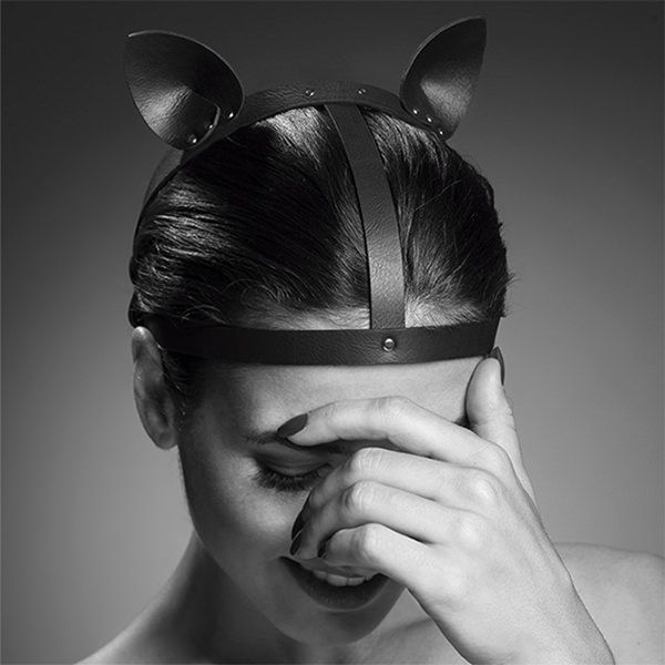 Маска кошечки Bijoux Indiscrets MAZE - Cat Ears Headpiece экокожа