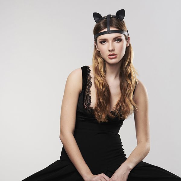 Маска кошечки Bijoux Indiscrets MAZE - Cat Ears Headpiece экокожа