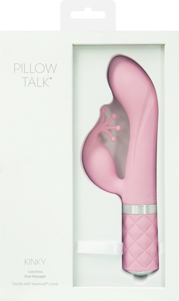Розкішний вібратор-кролик Pillow Talk - Kinky з кристалом Сваровські, потужний