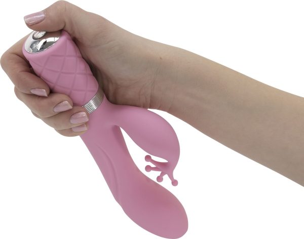 Розкішний вібратор-кролик Pillow Talk - Kinky з кристалом Сваровські, потужний