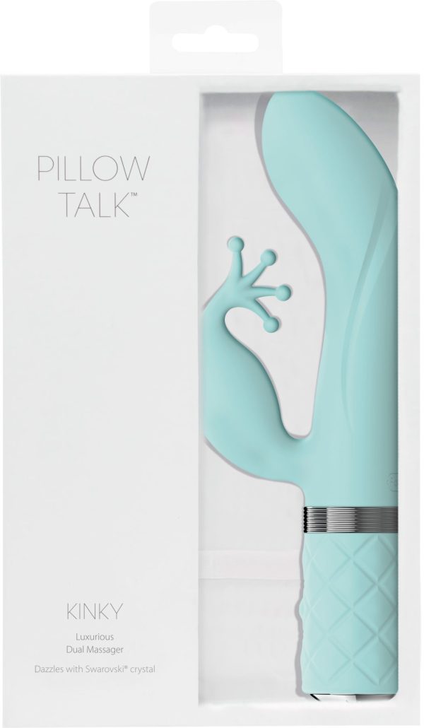 Розкішний вібратор-кролик Pillow Talk - Kinky з кристалом Сваровські, потужний