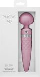 Вибромассажер 2в1 PILLOW TALK - Sultry классический массажер и вибратор с ротацией, подогрев
